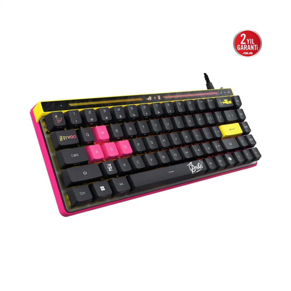 ASUS ROG Falchion Ace HFX ZywOo Edition HFX Manyetik Switch 8000 Hz Polling Rate Dokunmatik Panel %65 TKL Gaming Klavye