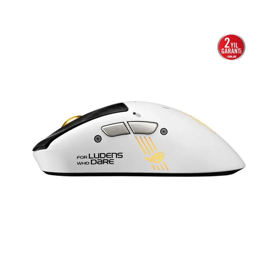 ASUS ROG Keris II Origin-KJP Kojima Productions Edition 42000 DPI 8000 Hz Aimpoint Pro Kablosuz Beyaz Gaming Mouse