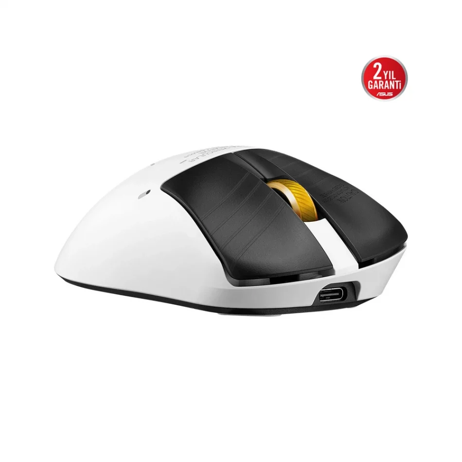ASUS ROG Keris II Origin-KJP Kojima Productions Edition 42000 DPI 8000 Hz Aimpoint Pro Kablosuz Beyaz Gaming Mouse