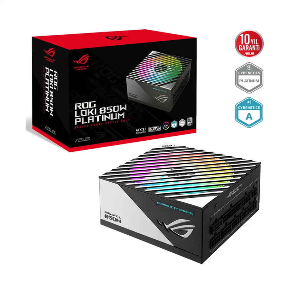 ASUS ROG Loki SFX-L 850P 850W Gaming 80+ Platinum Tam Modüler Güç Kaynağı
