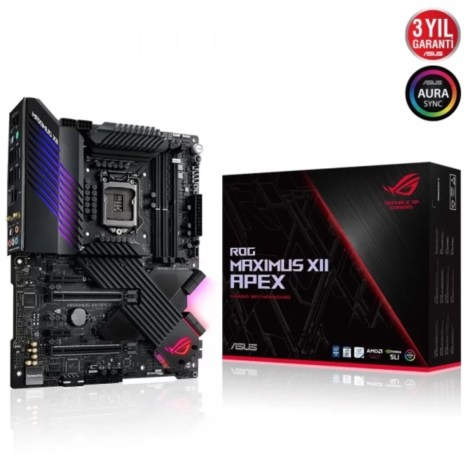 ASUS ROG MAXIMUS XII APEX 4800MHz(OC) DDR4 Intel Soket 1200 ATX Anakart