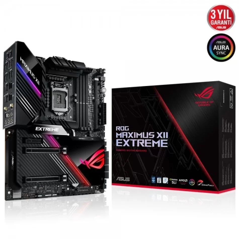 ASUS ROG MAXIMUS XII EXTREME Z490 4800MHz(OC) DDR4 Intel Soket 1200 e-ATX Anakart