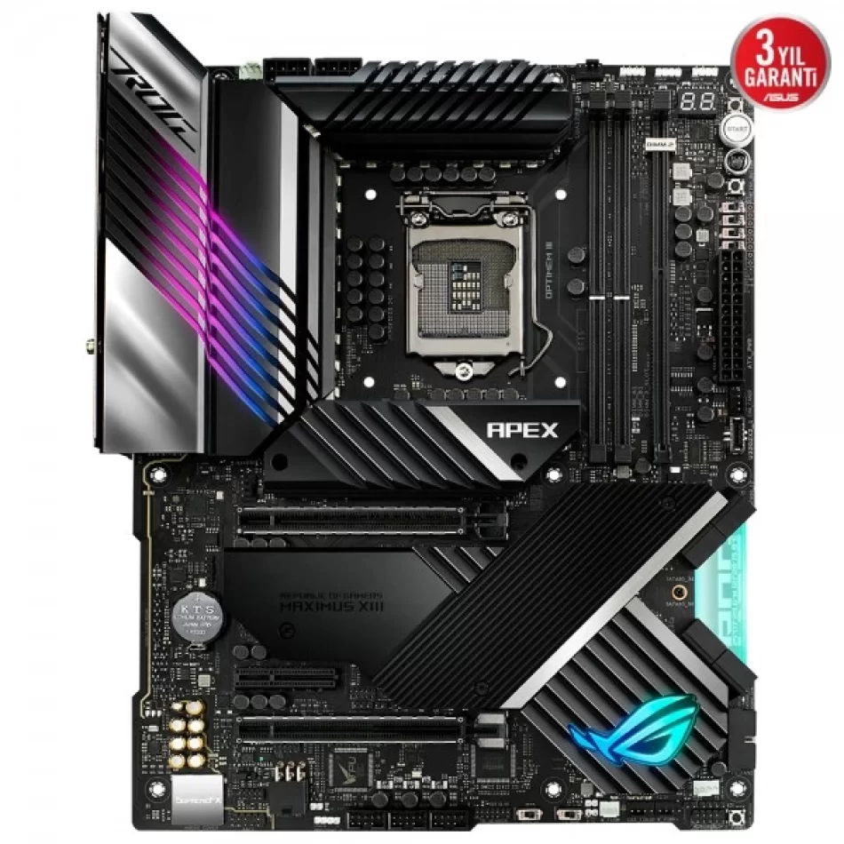 ASUS ROG MAXIMUS XIII APEX 5333MHz(OC) DDR4 Intel Soket 1200 ATX Anakart