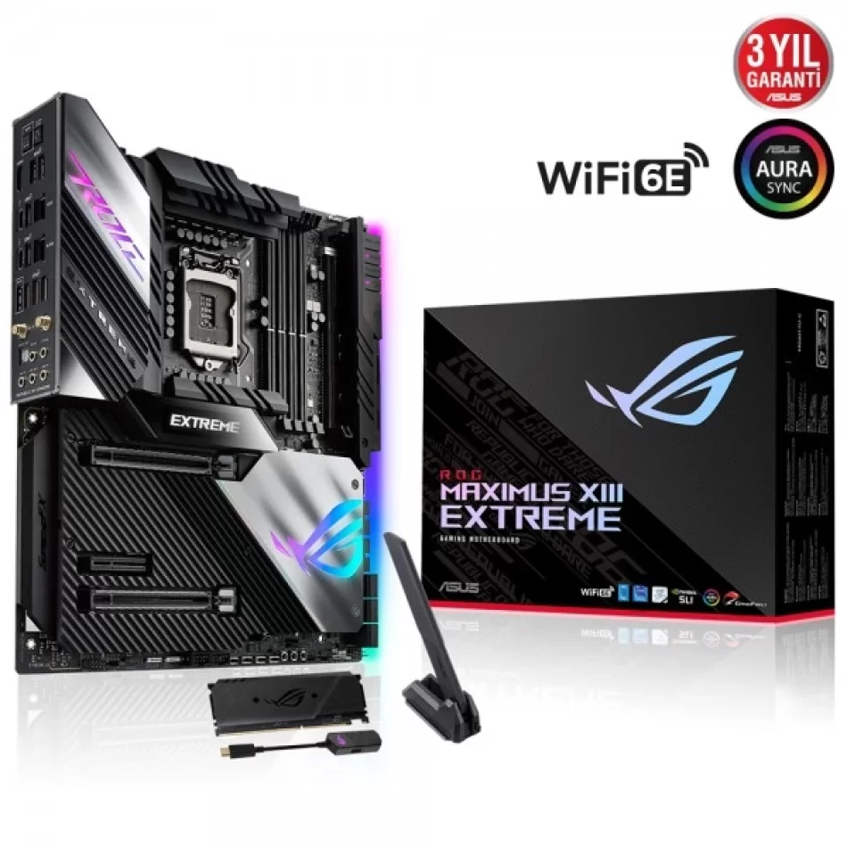 ASUS ROG MAXIMUS XIII EXTREME 5333MHz(OC) DDR4 Intel Soket 1200 E-ATX Anakart