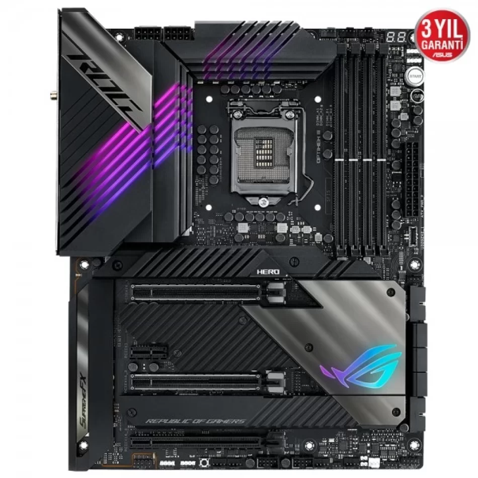 ASUS ROG MAXIMUS XIII HERO 5333MHz(OC) DDR4 Intel Soket 1200 ATX Anakart