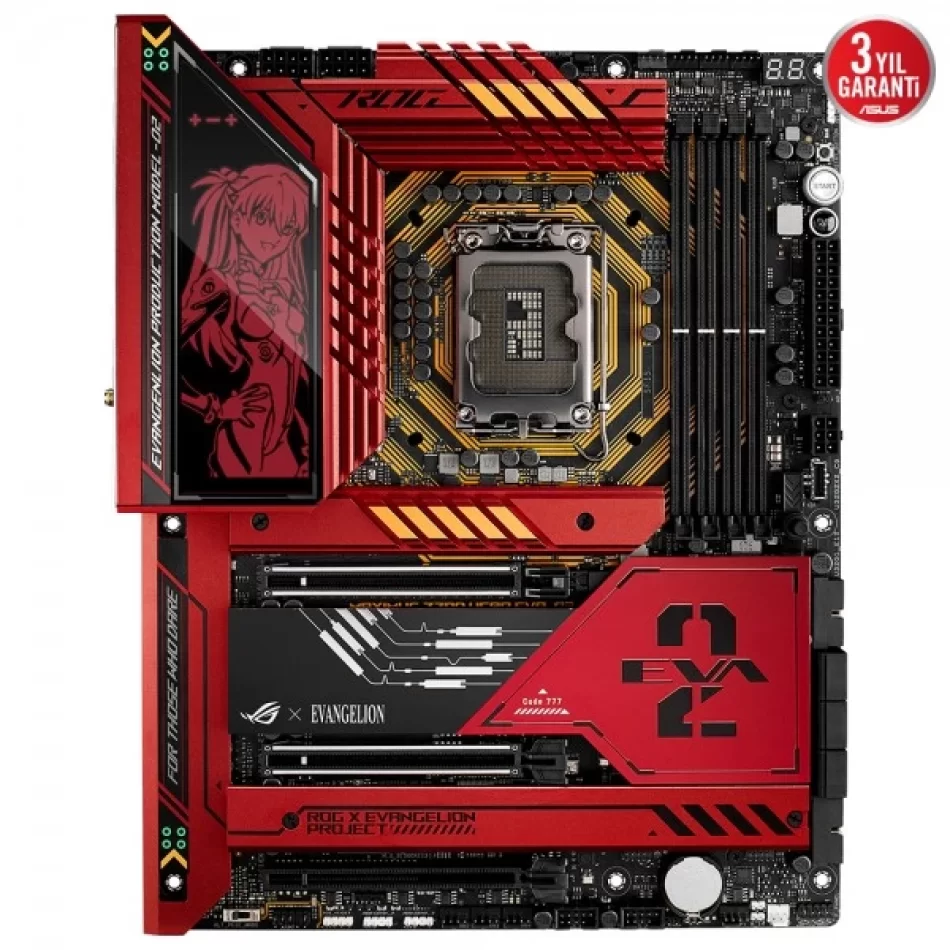 ASUS ROG MAXIMUS Z790 HERO EVA-02 EDITION 7800MHz(OC) DDR5 Intel Soket 1700 Atx Anakart