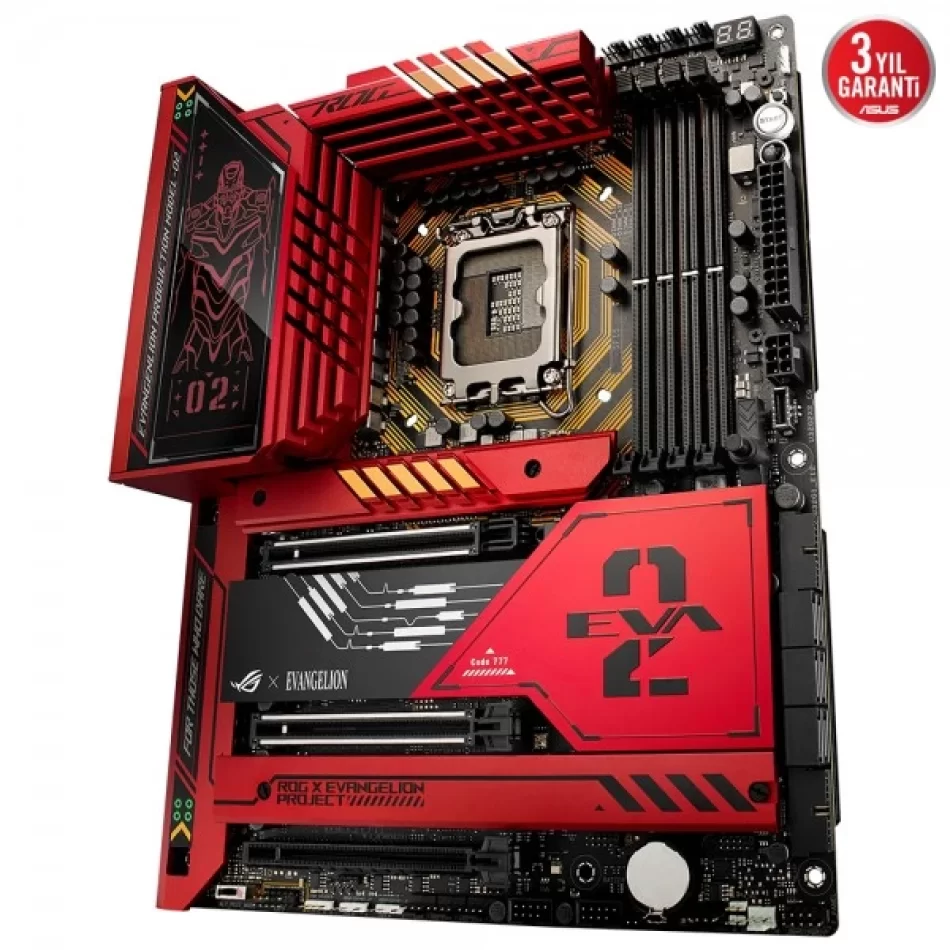 ASUS ROG MAXIMUS Z790 HERO EVA-02 EDITION 7800MHz(OC) DDR5 Intel Soket 1700 Atx Anakart