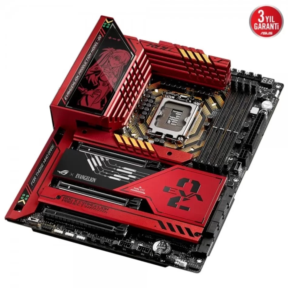 ASUS ROG MAXIMUS Z790 HERO EVA-02 EDITION 7800MHz(OC) DDR5 Intel Soket 1700 Atx Anakart