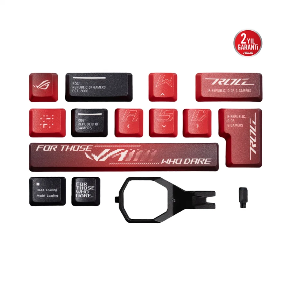 ASUS ROG NX Switchler ile Uyumlu Dye-Sub PBT 13 Adet Keycap Set