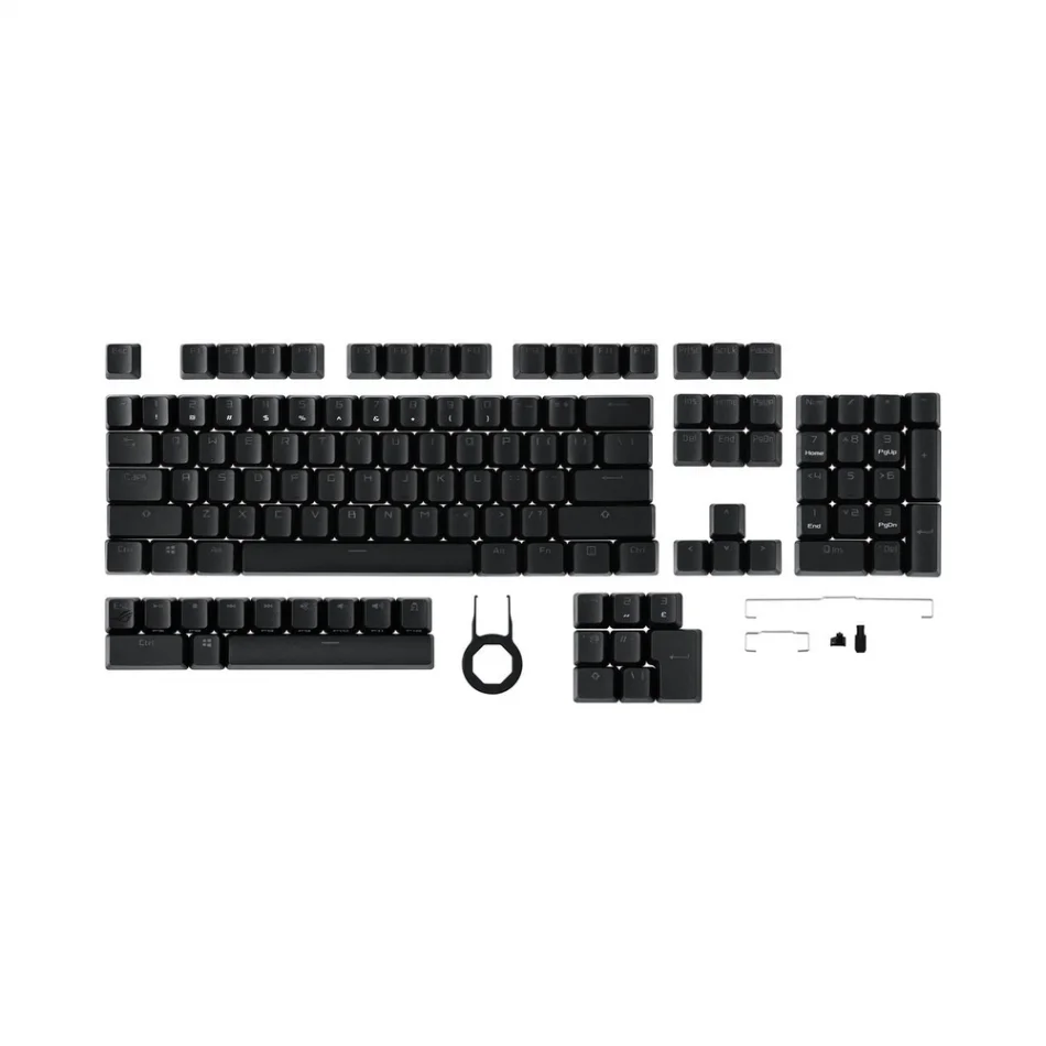 ASUS ROG Optik NX Switchler ile Uyumlu Doubleshot PBT 124 Adet Keycap Set