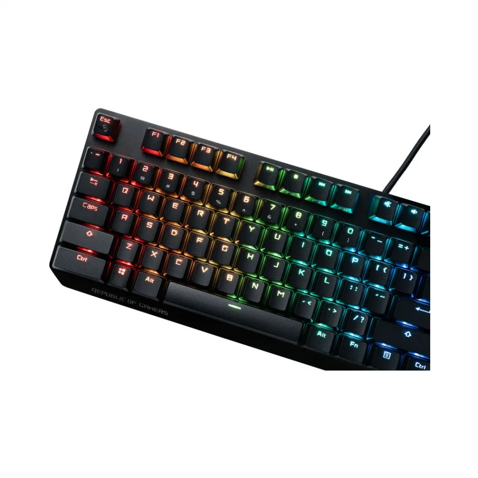 ASUS ROG Optik NX Switchler ile Uyumlu Doubleshot PBT 124 Adet Keycap Set