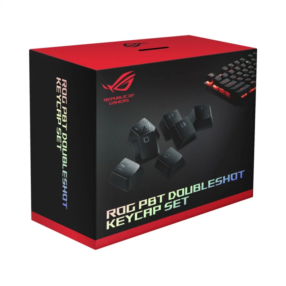 ASUS ROG Optik NX Switchler ile Uyumlu Doubleshot PBT 124 Adet Keycap Set
