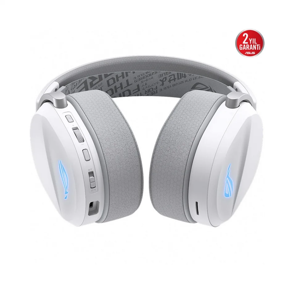 ASUS ROG Pelta White Edition PS5 Destekli Speednova Siyah Kulaküstü Kablosuz Beyaz Headset Kulaklık