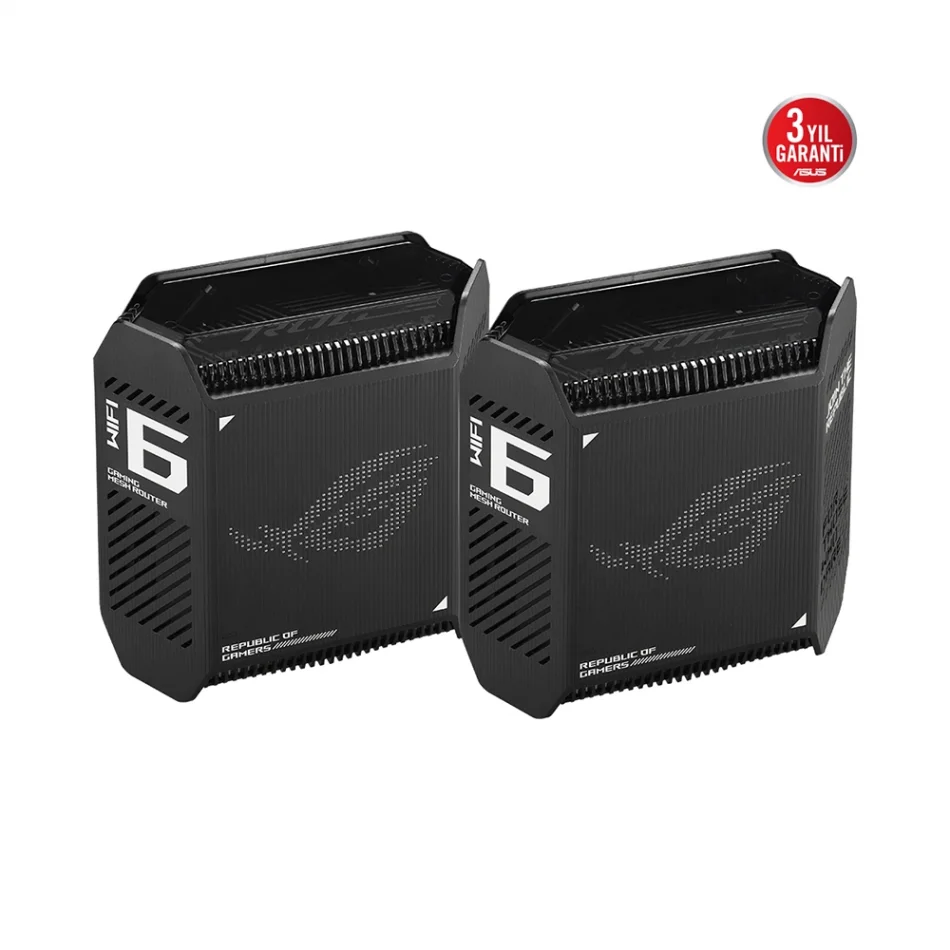 ASUS ROG Rapture GT6 AX10000 Tri-Band WIFI6 Mesh Sistem 2li Paket Gaming Router