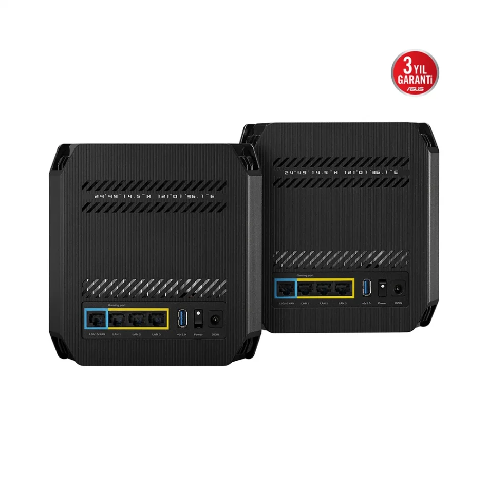 ASUS ROG Rapture GT6 AX10000 Tri-Band WIFI6 Mesh Sistem 2li Paket Gaming Router