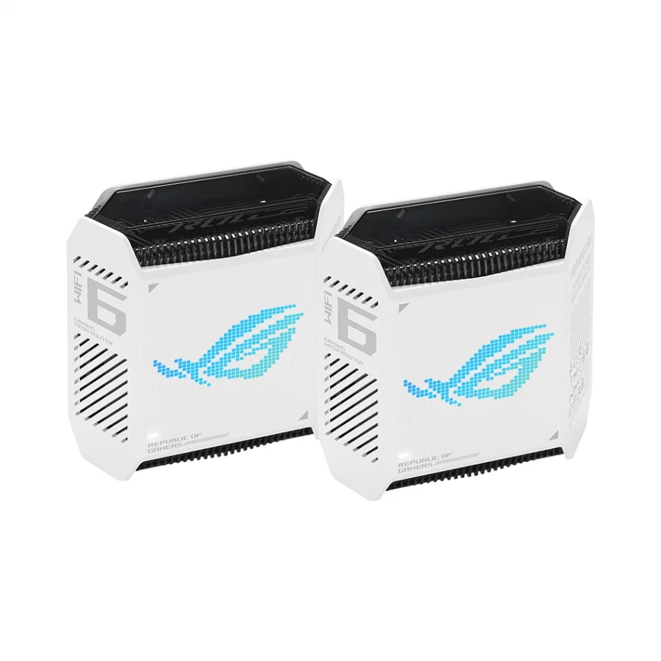 ASUS ROG Rapture GT6 AX10000 White Tri-Band WIFI6 Mesh Sistem 2li Paket Beyaz Gaming Router