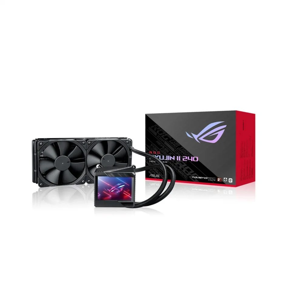 ASUS ROG RYUJIN II 240 LCD Aura Sync RGB 2X NOCTUA IPPC Fanlı İşlemci Sıvı Soğutucu