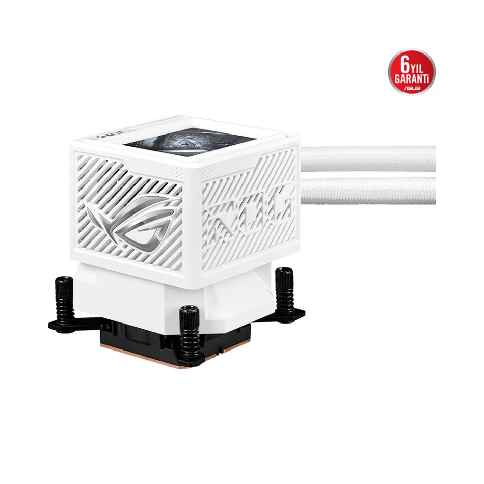 ASUS ROG Ryujin III 360 ARGB Extreme White Edition 360 mm. LGA 1851-1700 / AMD AM5 Uyumlu Beyaz İşlemci Sıvı Soğutucu