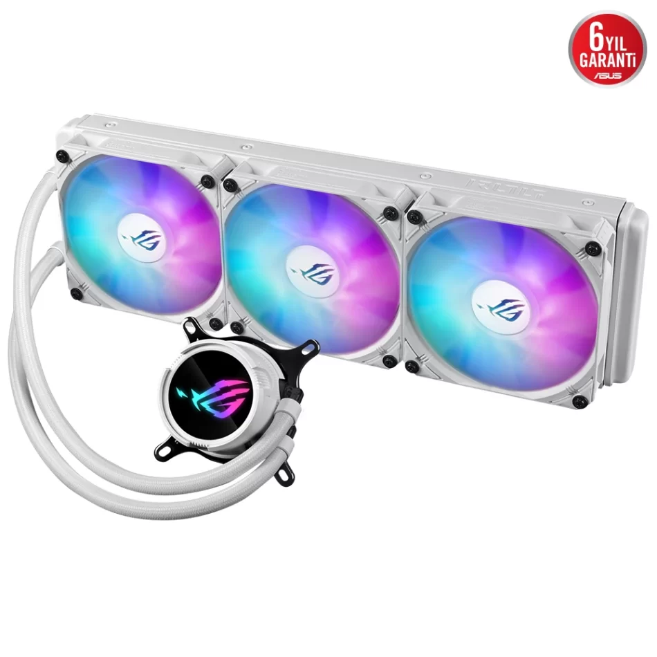 ASUS ROG RYUO III 360 ARGB WHITE 360mm Intel 1851-1700 / AMD AM5 Destekli İşlemci Sıvı Soğutucu