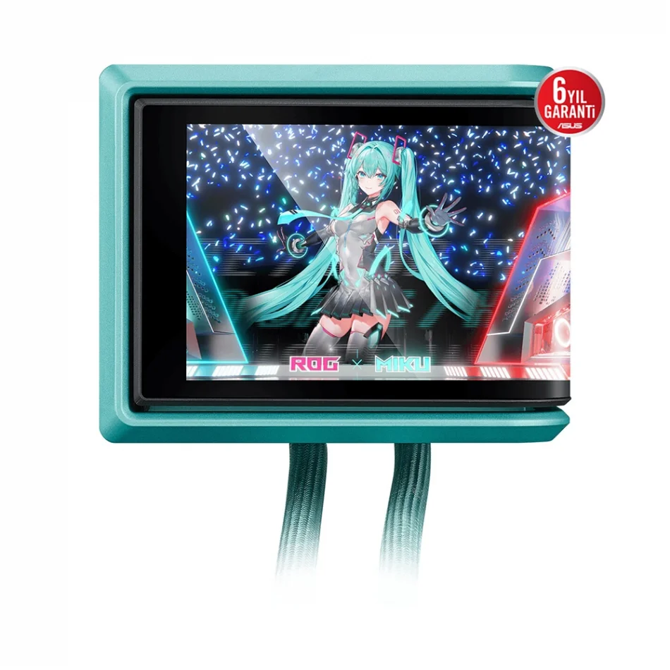 ASUS ROG RYUO IV 360 ARGB Hatsune Miku Edition 6.67 AMOLED Ekranlı Intel LGA1851-1700 ve AMD AM5 Destekli 360mm. İşlemci Sıvı Soğutucu