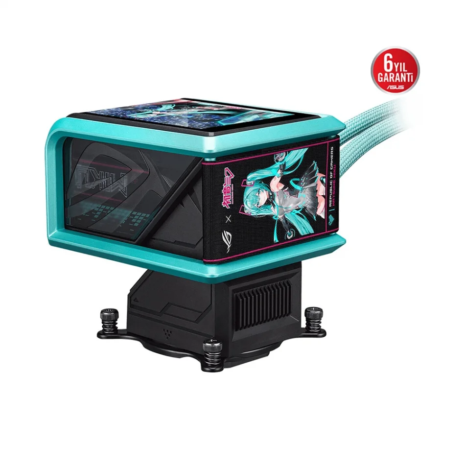 ASUS ROG RYUO IV 360 ARGB Hatsune Miku Edition 6.67 AMOLED Ekranlı Intel LGA1851-1700 ve AMD AM5 Destekli 360mm. İşlemci Sıvı Soğutucu