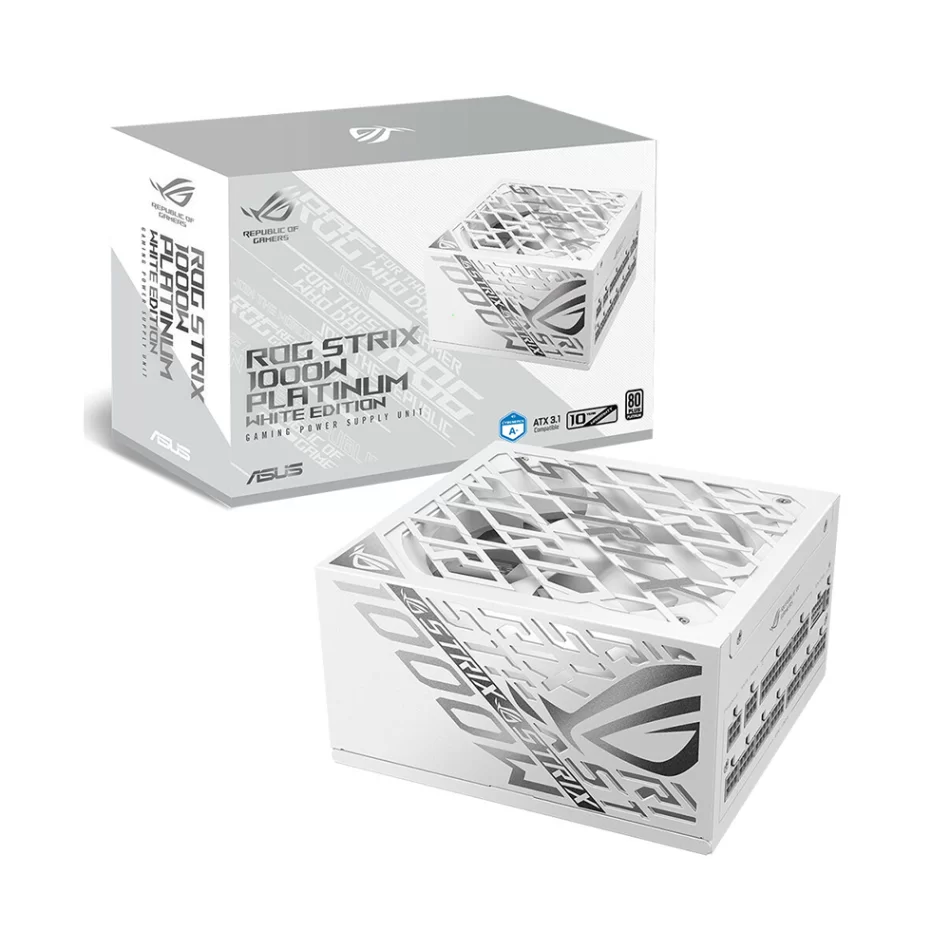 ASUS ROG Strix 1000P White 1000W Gaming 80+ Platinum Tam Modüler ATX 3.1 Beyaz Güç Kaynağı