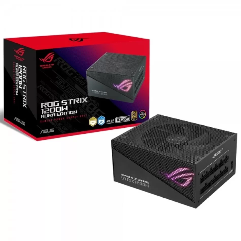 ASUS ROG Strix 1200G 1200W 80+ Gold Aura Edition Tam Modüler PCIe Gen 5.0 ATX 3.0 Uyumlu Power Supply