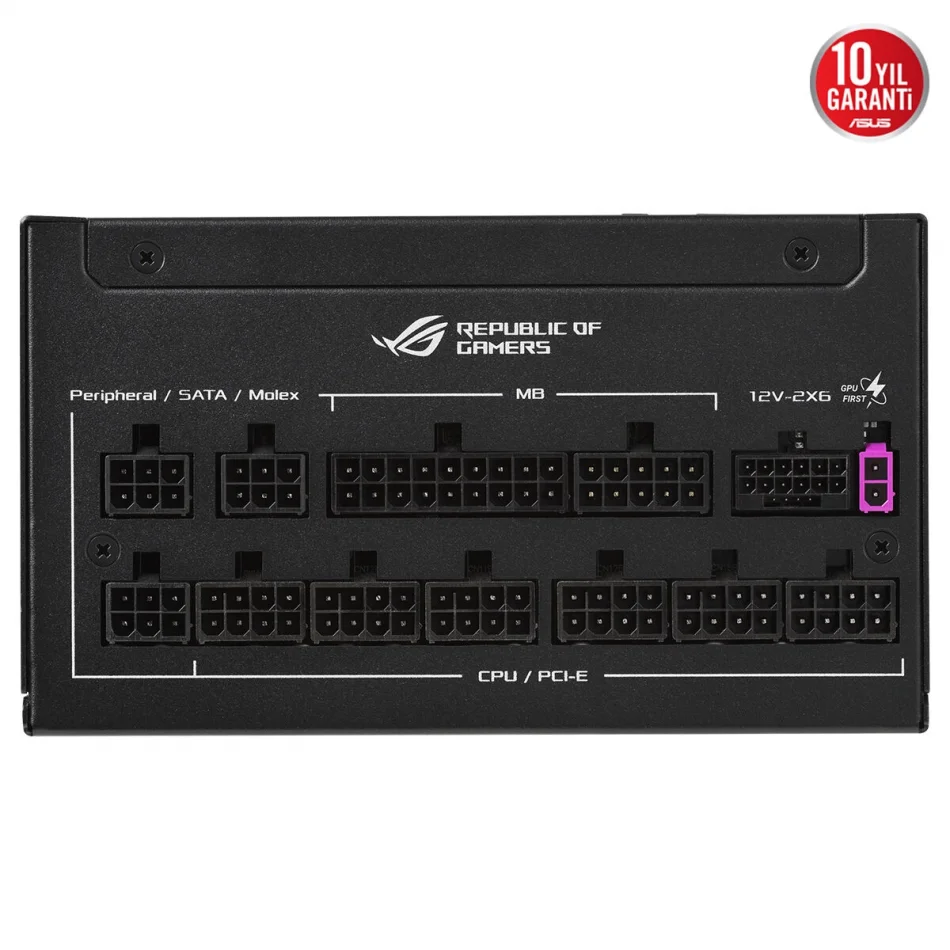 ASUS ROG Strix 1200P 1200W Gaming 80+ Platinum ROG Equalizer Tam Modüler ATX 3.1 Güç Kaynağı