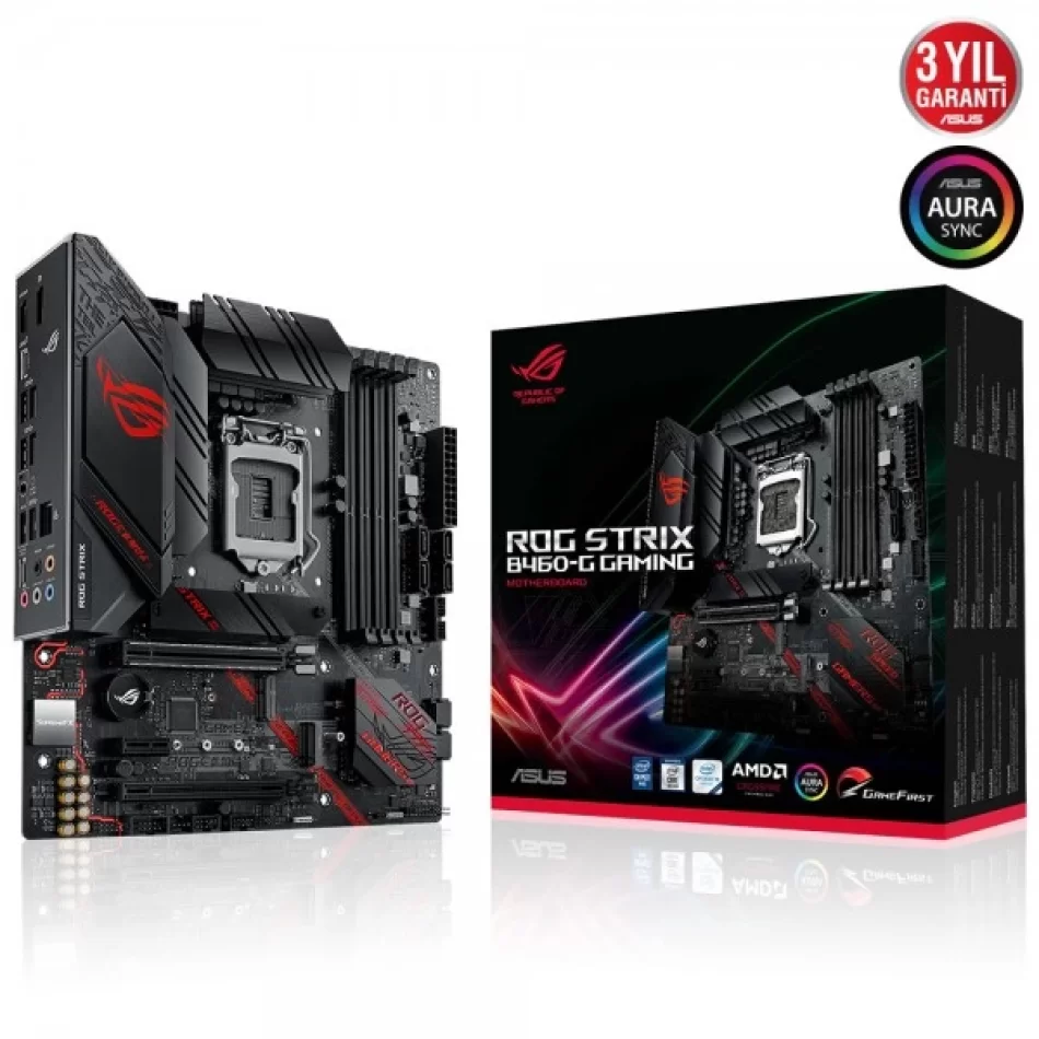 ASUS ROG STRIX B460-G GAMING 2933MHz DDR4 Intel Soket 1200 ATX Anakart