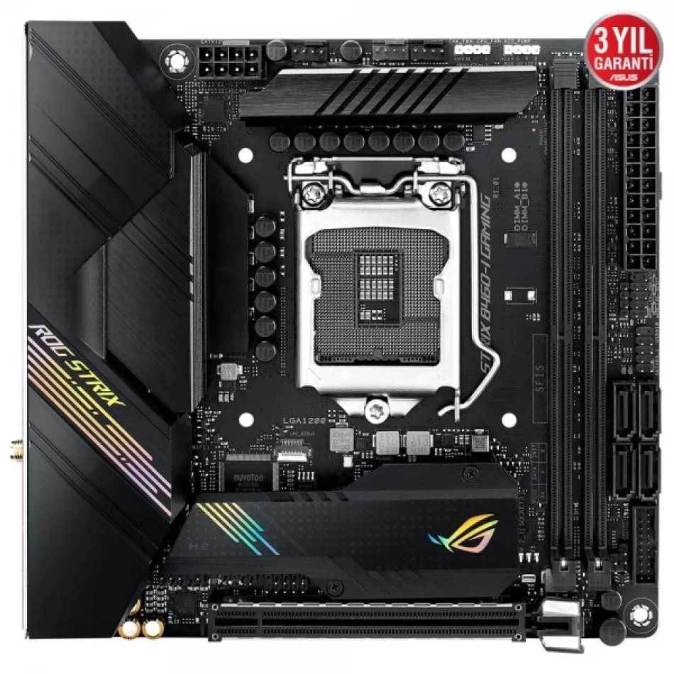 ASUS ROG STRIX B460-I GAMING 2933MHz DDR4 Intel Soket 1200 mini-ITX Anakart