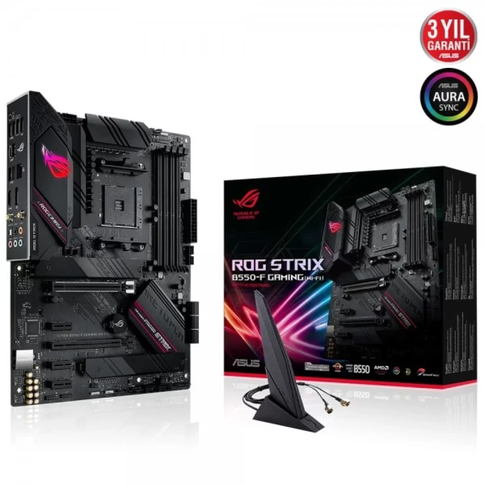 ASUS ROG STRIX B550-F GAMING WIFI 5100MHz(OC) DDR4 AMD Soket AM4 ATX Anakart