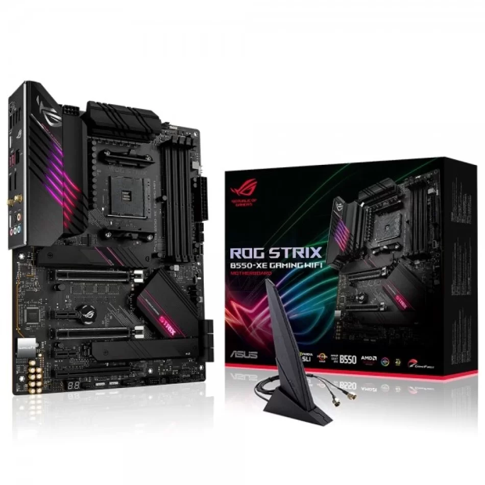 ASUS ROG STRIX B550-XE GAMING WIFI 4866MHz(OC) DDR4 AMD Soket AM4 ATX Anakart