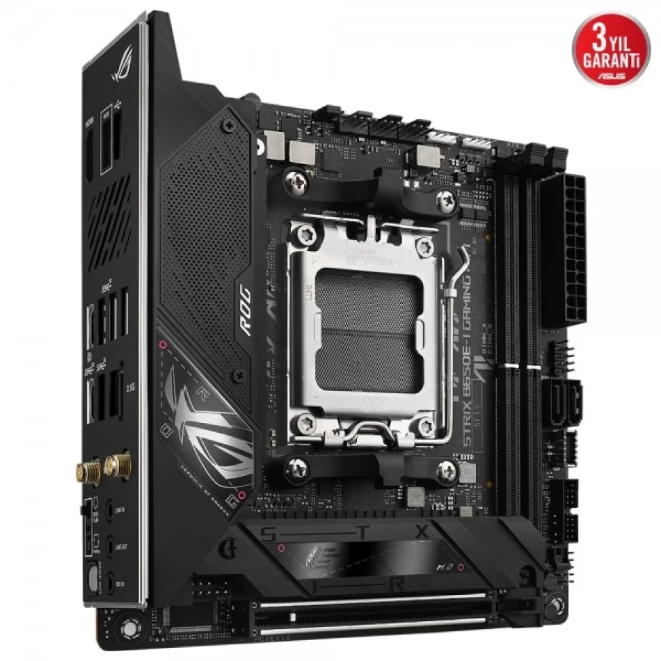 ASUS ROG STRIX B650E-I GAMING WIFI 8000MHz(OC) DDR5 AMD Soket AM5 mini-ITX Anakart