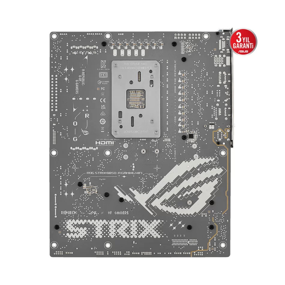 ASUS ROG Strix B850-A GAMING WIFI DDR5 8000MHz(OC) AMD Soket AM5 ATX Anakart