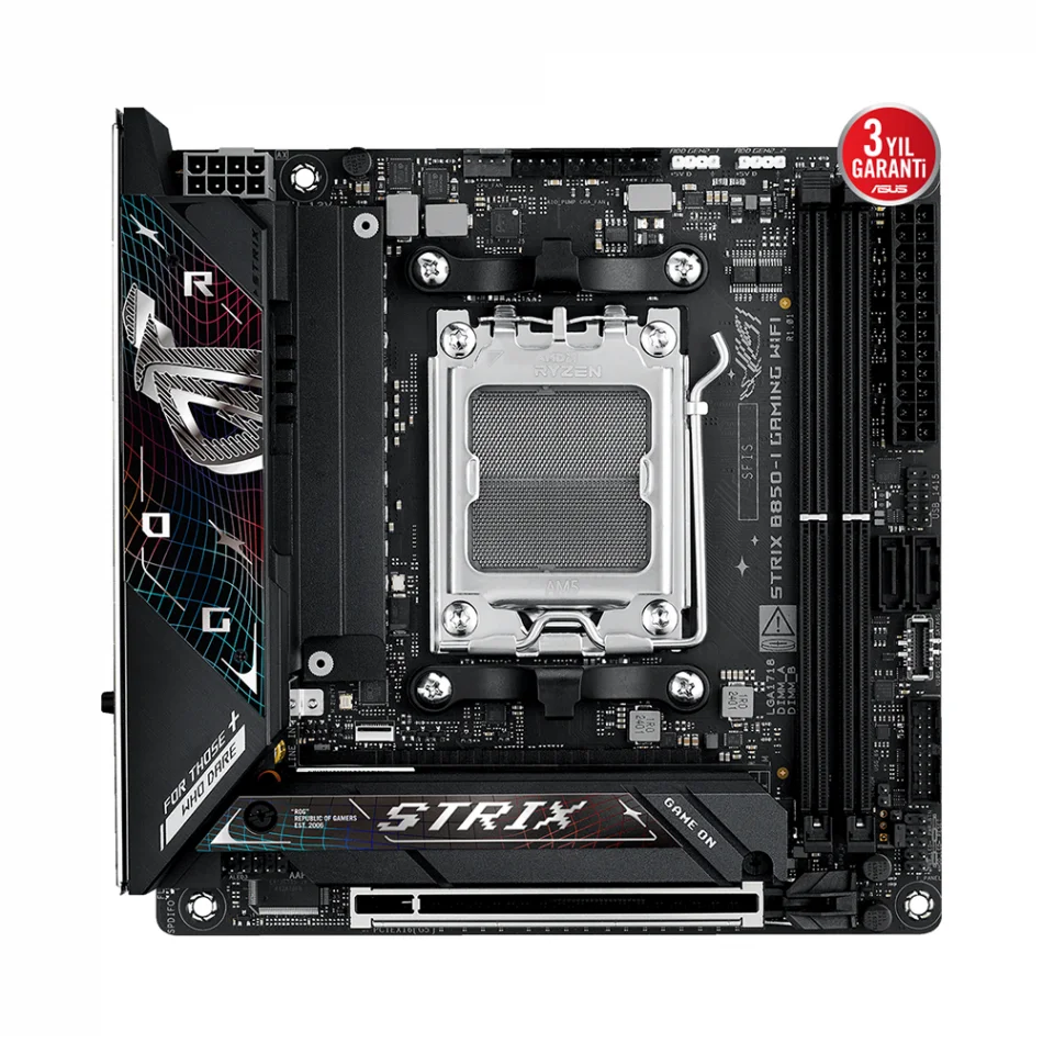 ASUS ROG Strix B850-I GAMING WIFI 8400MHz(OC) DDR5 AMD Soket AM5 mini-ITX Anakart