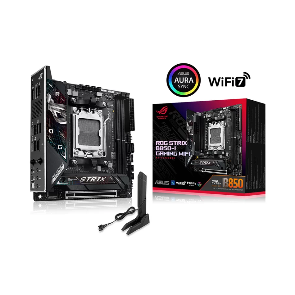ASUS ROG Strix B850-I GAMING WIFI 8400MHz(OC) DDR5 AMD Soket AM5 mini-ITX Anakart