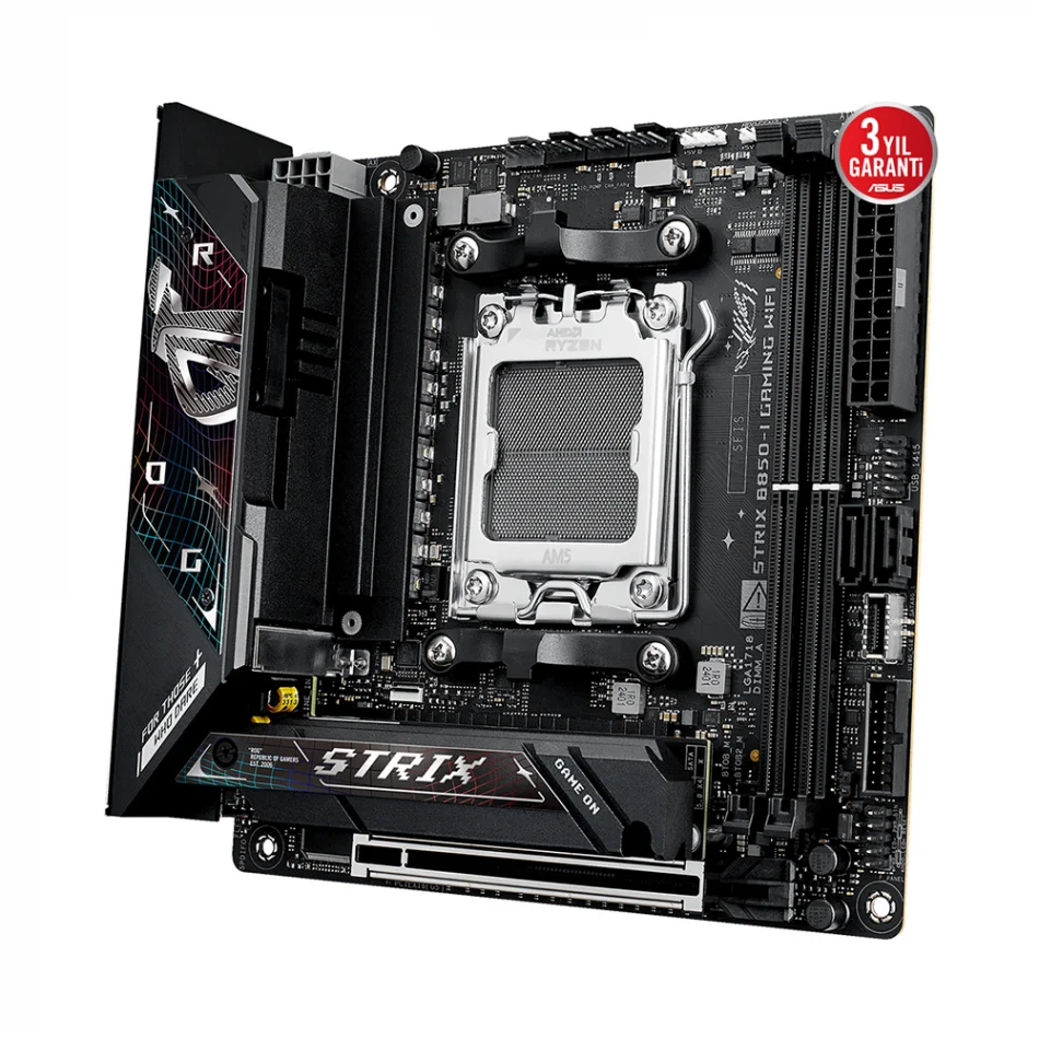ASUS ROG Strix B850-I GAMING WIFI 8400MHz(OC) DDR5 AMD Soket AM5 mini-ITX Anakart