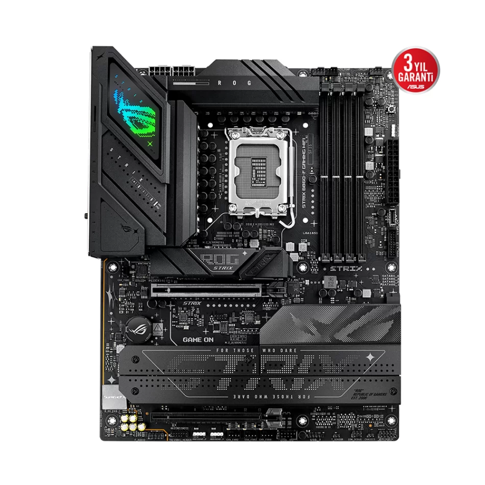 ASUS ROG Strix B860-F GAMING WIFI 9066MHz(OC) DDR5 Intel Soket 1851 ATX Anakart