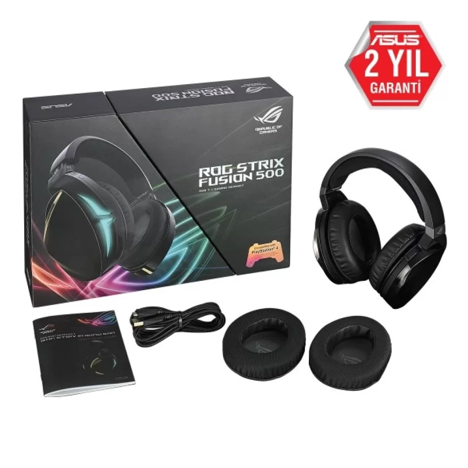 Asus ROG Strix Fusion 500 7.1 Surround Siyah Gaming Kulaklık