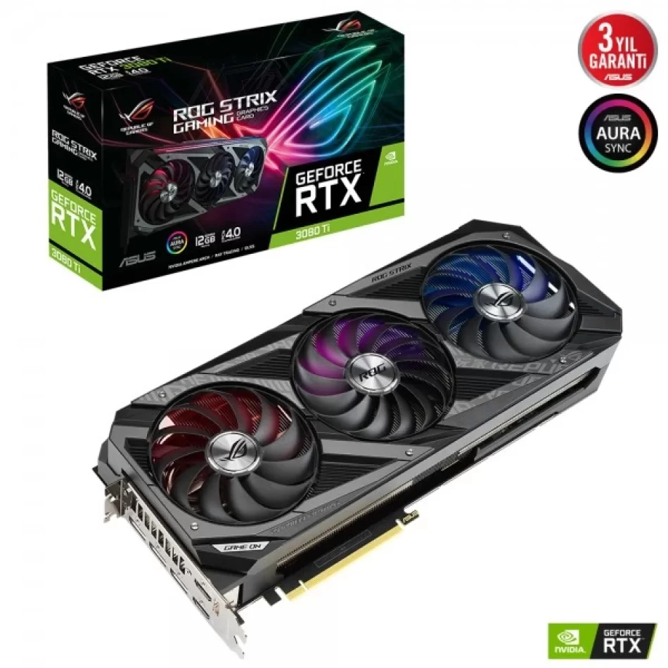 ASUS ROG Strix GeForce RTX 3080 Ti 12 GB GDDR6X 384Bit DX12 NVIDIA DLSS Ekran Kartı