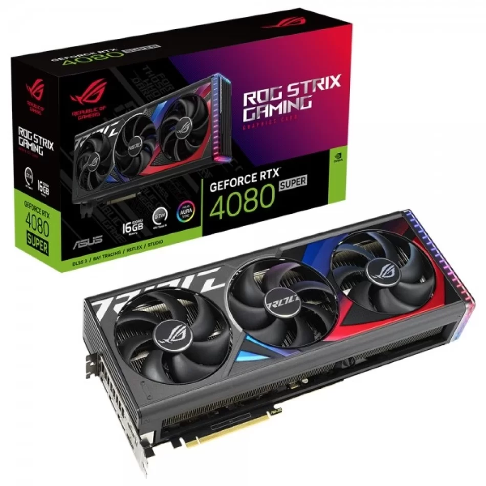 ASUS ROG Strix GeForce RTX 4080 Super 16 GB GDDR6X 256bit DX12 NVIDIA DLSS 3 Ekran Kartı