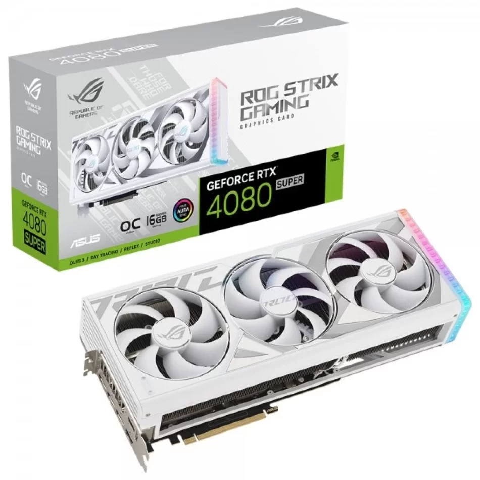 ASUS ROG Strix GeForce RTX 4080 Super OC White 16 GB GDDR6X 256 Bit DX12 NVIDIA DLSS 3 Beyaz Ekran Kartı