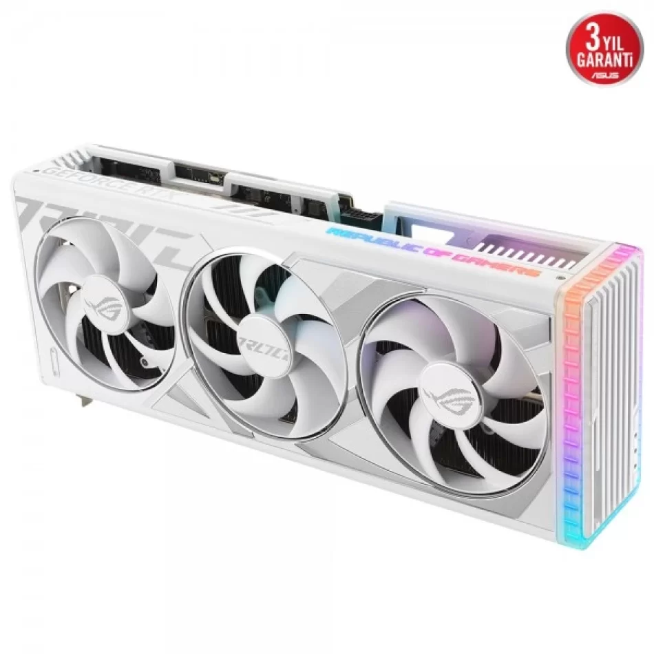 ASUS ROG Strix GeForce RTX 4080 Super OC White 16 GB GDDR6X 256 Bit DX12 NVIDIA DLSS 3 Beyaz Ekran Kartı