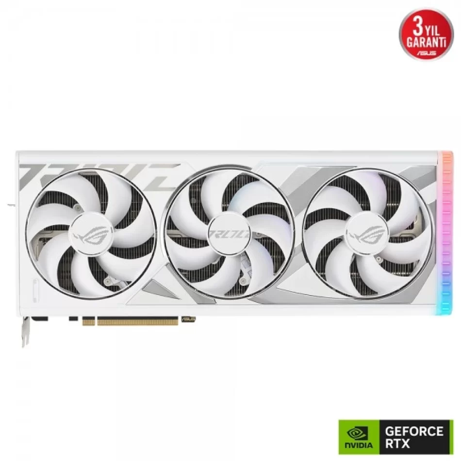 ASUS ROG Strix GeForce RTX 4080 Super OC White 16 GB GDDR6X 256 Bit DX12 NVIDIA DLSS 3 Beyaz Ekran Kartı