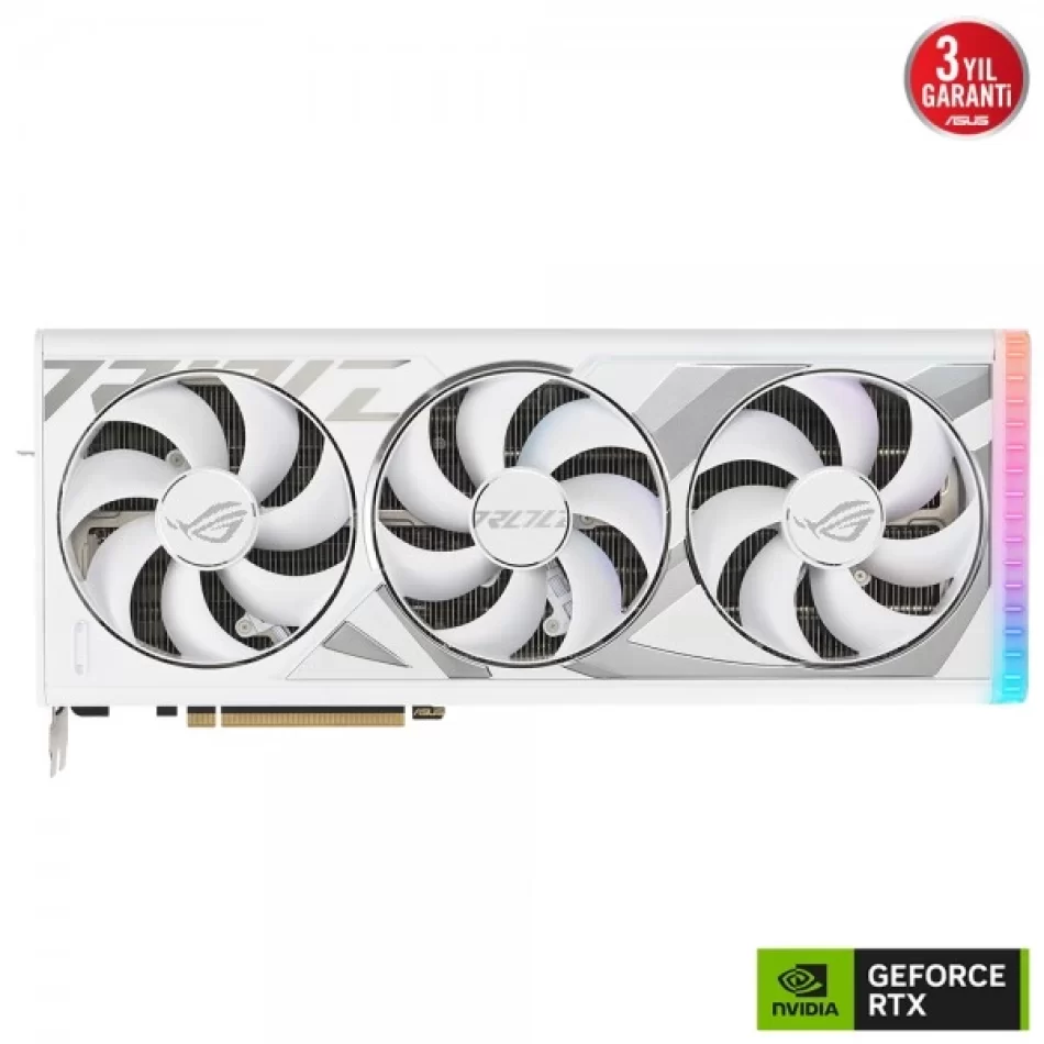 ASUS ROG Strix GeForce RTX 4090 24 GB GDDR6X 384Bit DX12 NVIDIA DLSS 3 Beyaz Ekran Kartı