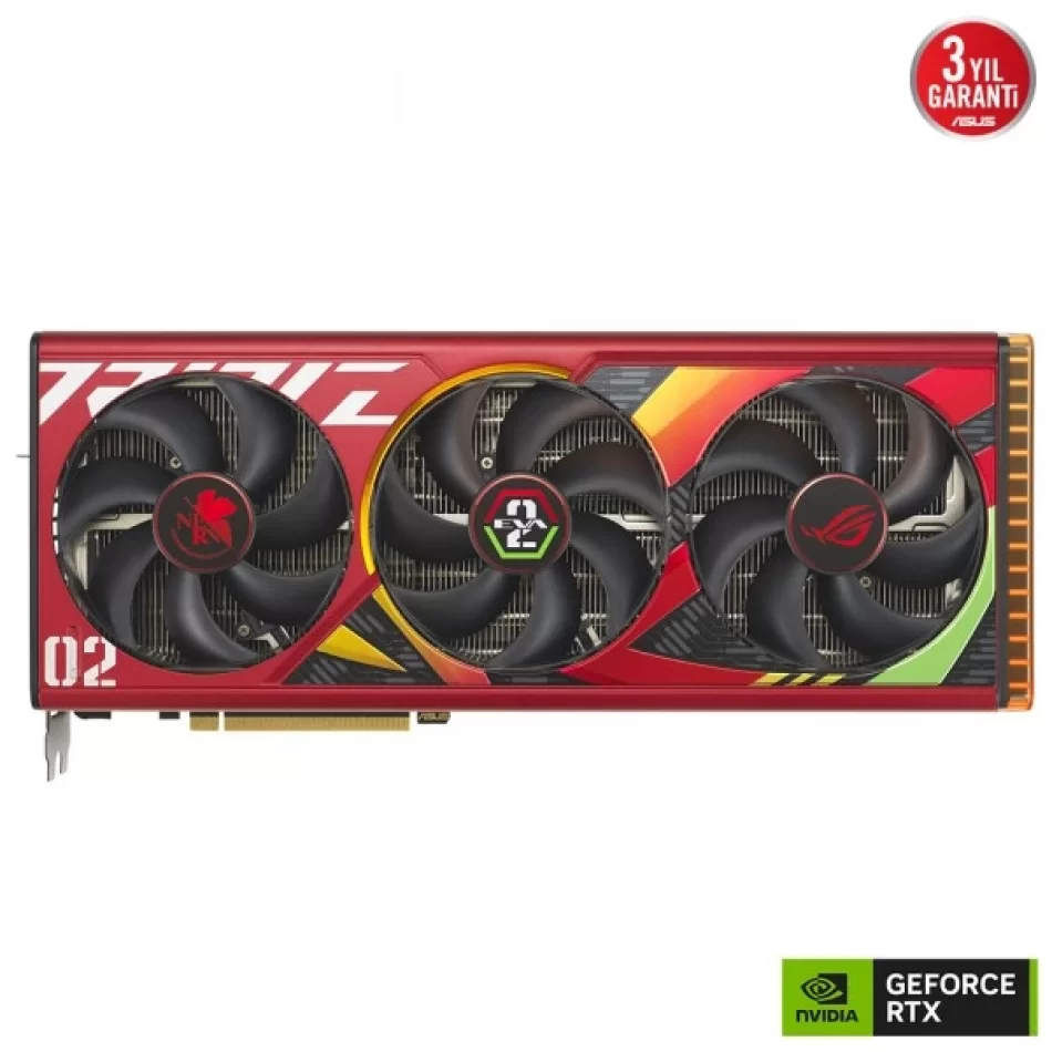 ASUS ROG Strix GeForce RTX 4090 OC EVA-02 Edition 24 GB GDDR6X 384Bit DX12 NVIDIA DLSS 3 Ekran Kartı