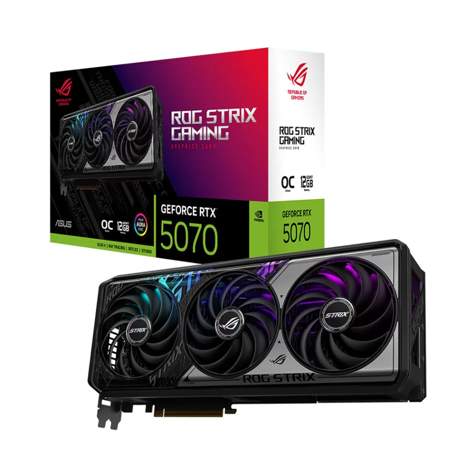 ASUS ROG Strix GeForce RTX 5070 OC Edition 12GB GDDR7 192 Bit NVIDIA DLSS 4 Ekran Kartı