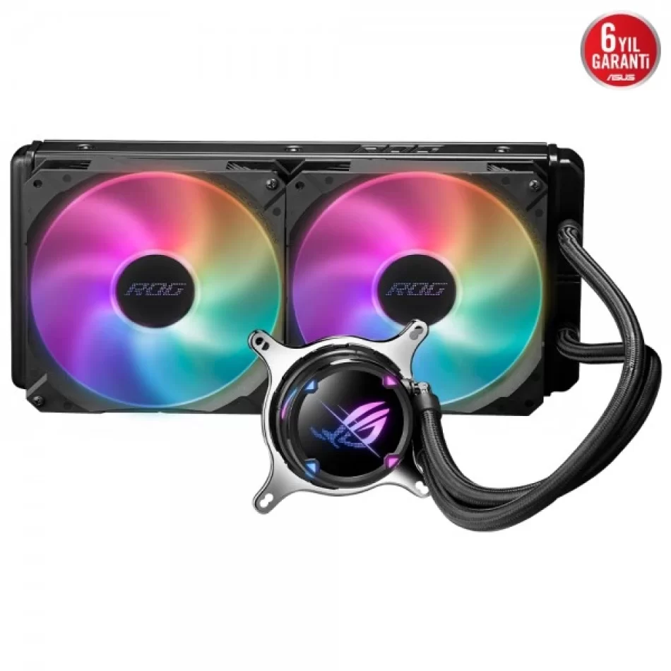 ASUS ROG Strix LC II 280 ARGB Aura Sync 2x ROG 140mm ARGB Fanlı İşlemci Sıvı Soğutucu