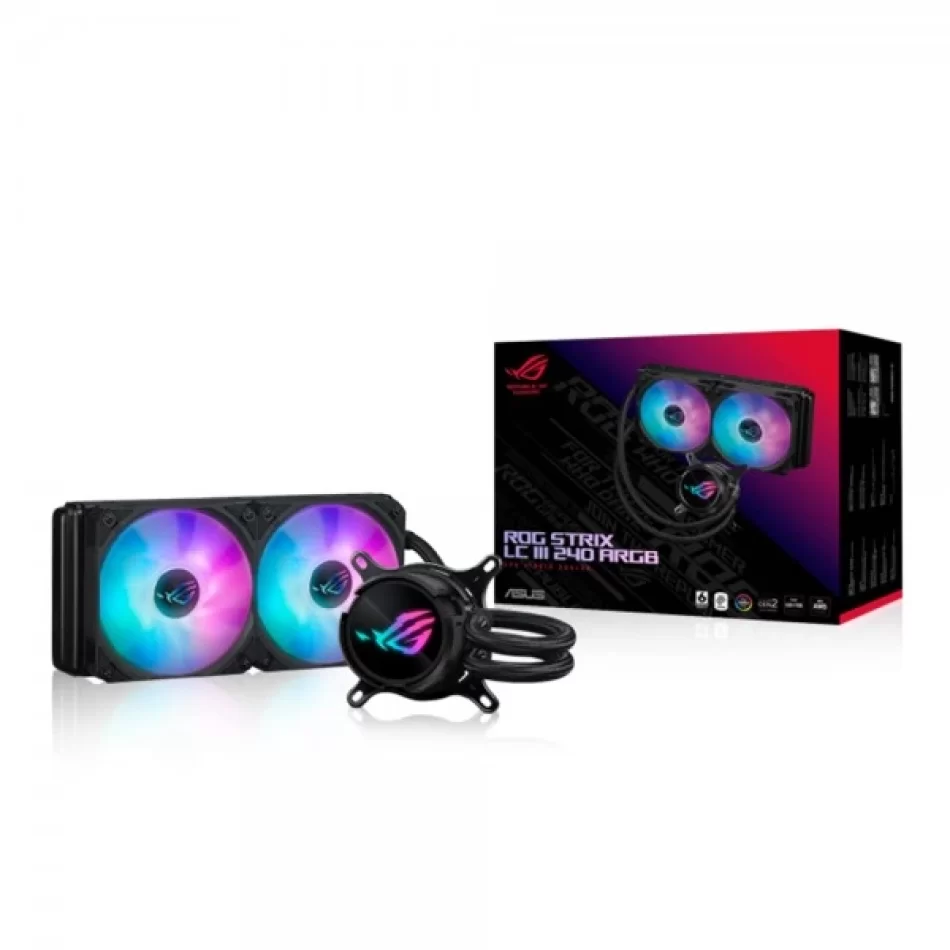 ASUS ROG Strix LC III 240 ARGB Aura Sync 240mm Intel LGA 1851-1700 / AMD AM5 Uyumlu İşlemci Sıvı Soğutucu