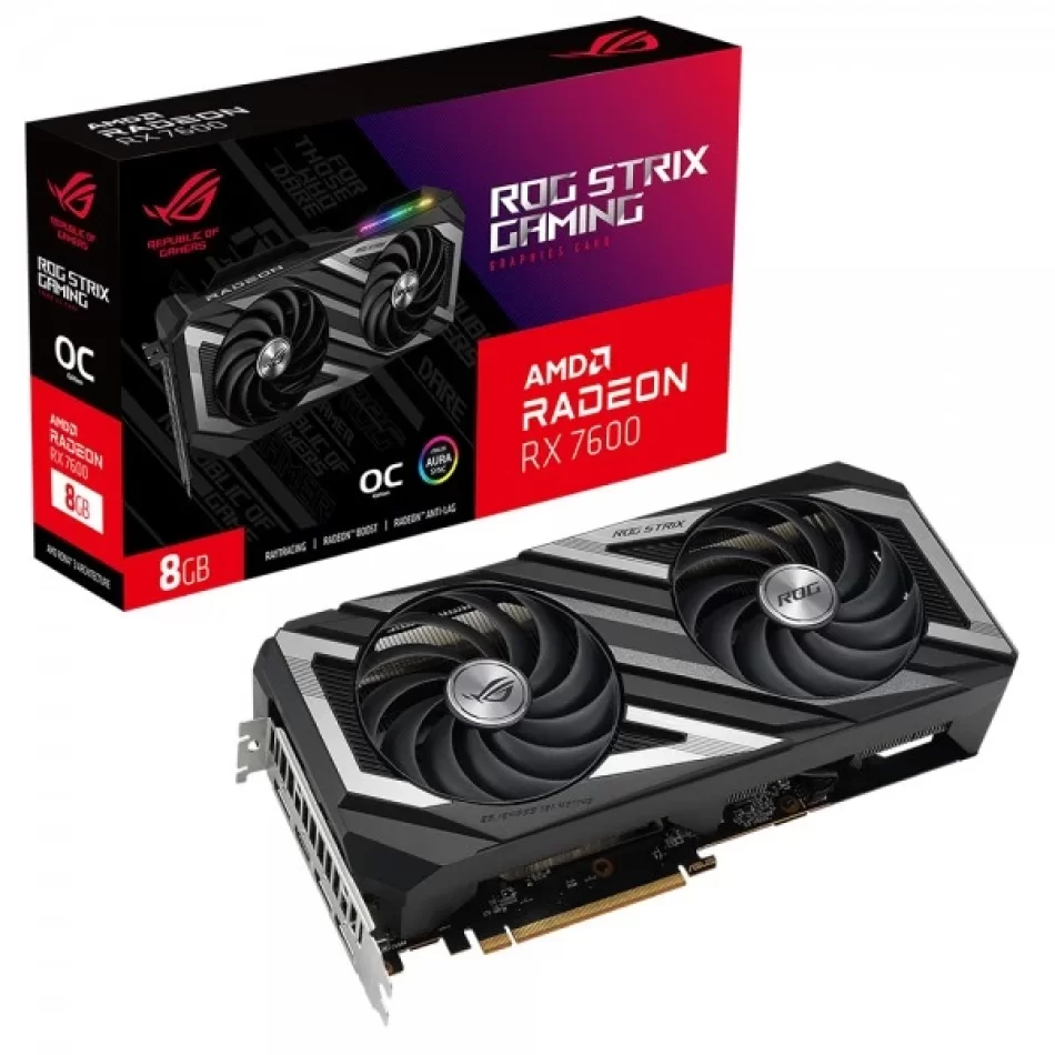 ASUS ROG STRIX Radeon RX 7600 OC 8GB GDDR6 128bit DX12 AMD Ekran Kartı